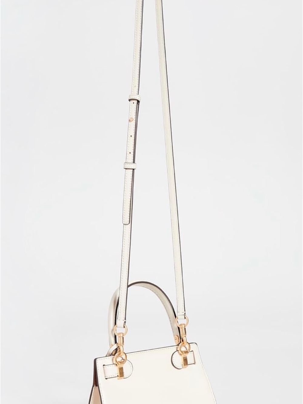 Tory Burch White Crossbody Top-Handle Bag with Gold Hardware - Picture 3 of 12